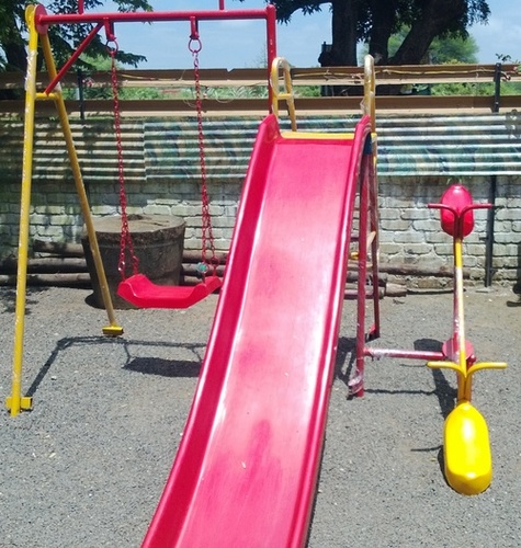 P45 3 IN 1 FRP  SLIDE LONG 7ft AND SINGLE SWING AND SEA SAW