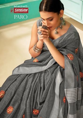 Paro Designer Embroidery Work Saree Catalogue Set