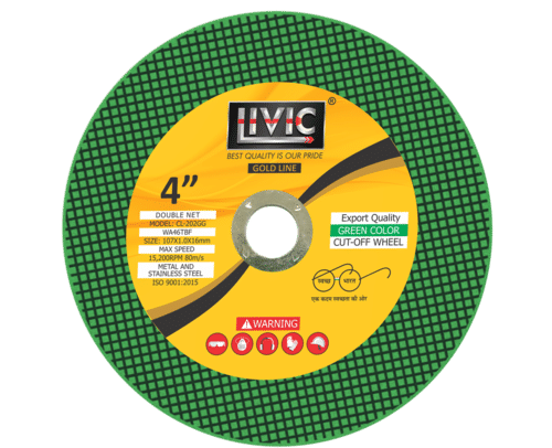 14 Inch Gold Line Green Color Cutting Wheel Cutting Accuracy: 100 %