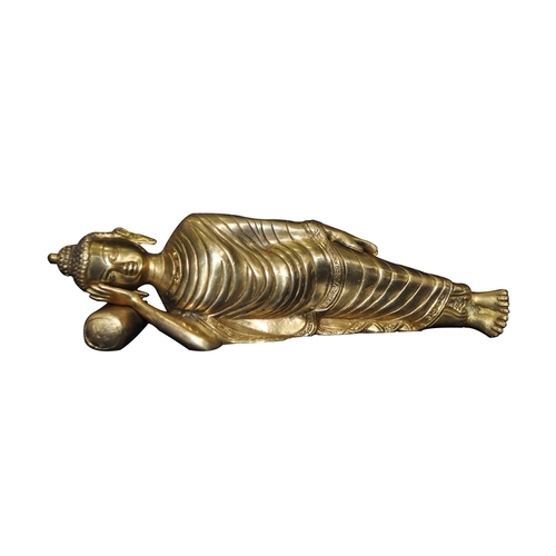 Aakrati Lord Gautam Buddha Statue of Brass for Decor in Antique Finish