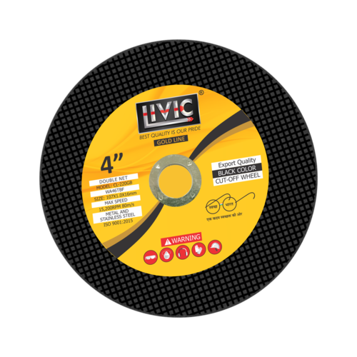 4 Inch Gold Line Black Color Cutting Wheel