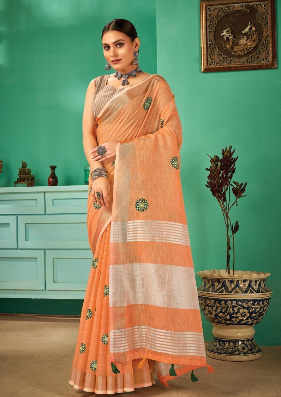 Paro Designer Embroidery Work Saree Catalogue Set