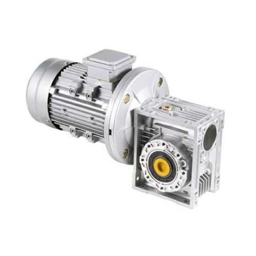 Grey And Blue Worm Geared Motor