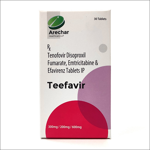 Teefavir - Tenofovir Disoproxil Fumarate Emtricitabine and  Efavirenz Tablets