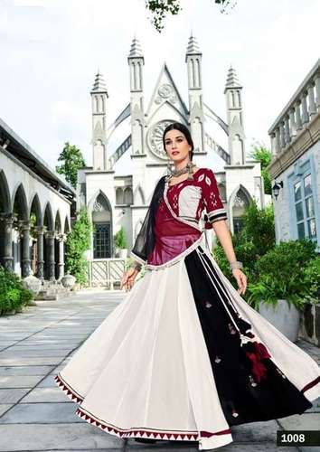 Navratri  1008 Chinon Designer Lehenga Choli Single