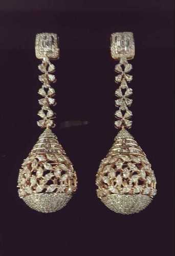 Diamond Hanging Earrings