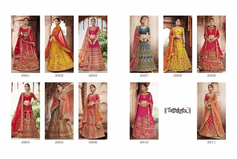 3900 Series Wedding Wear Lehenga Collection