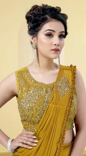 Imported Lycra D No1015783 D Designer Stitch Single Saree
