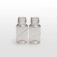 Miniature Shampoo Pet Bottle 20ml - Plastic, 19mm Neck Size, Transparent | Flip Top Cap, Comb Applicator, Mist Pump & Cream Pump Compatible