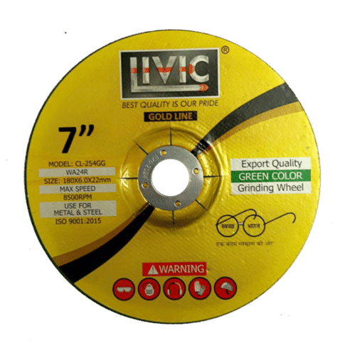 7x6 Gold Line Green Color Grinding Wheel Cutting Accuracy: 100 %