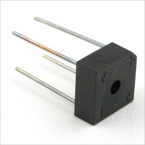 Bridge Rectifier - 220V Input, 50Hz Output | Black, 1 Year Warranty, Ideal for Power Supplies & DC Motor Applications