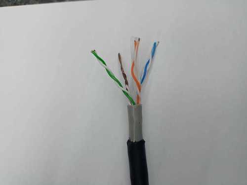 Grey Sterilite Cat6 Outdoor Lan Cable