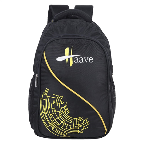 Black Printed Laptop Bag