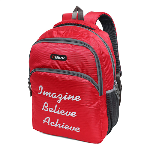 Red Printed School Bag