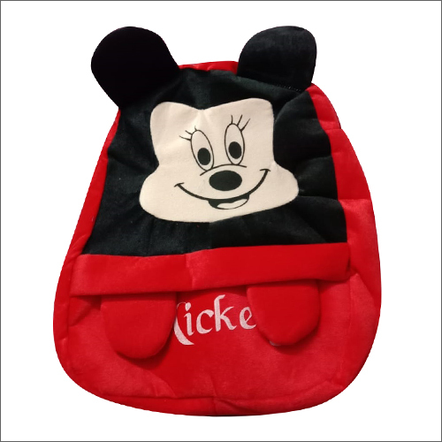 Red Kids Cartoon Design School Bag