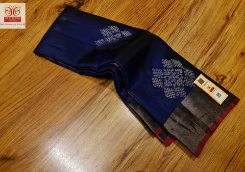 kanchipuram soft silk saree silver jarie