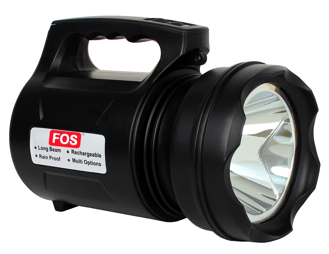FOS LED Search Light 10W with 7800 mAh Lithium ion Battery (Model: FOSLSRL222CWLi)