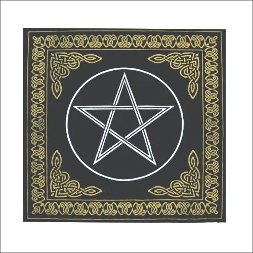 Eco-Friendly Black Altar Tarot Cloth
