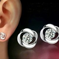 Diamond Solitaire Stud Earrings