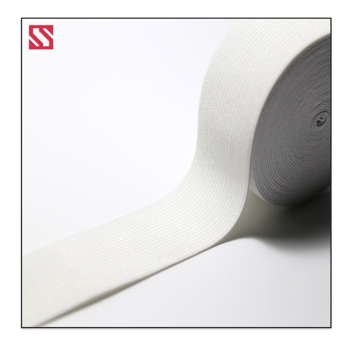 White 50Mm Polyester Elastic Tape