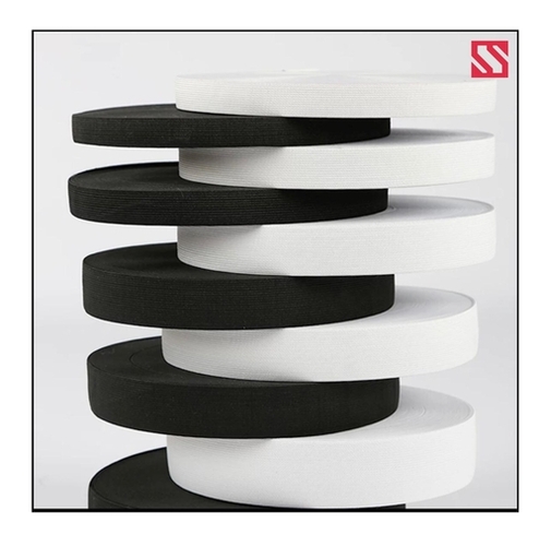 6 mm black woven elastic tape