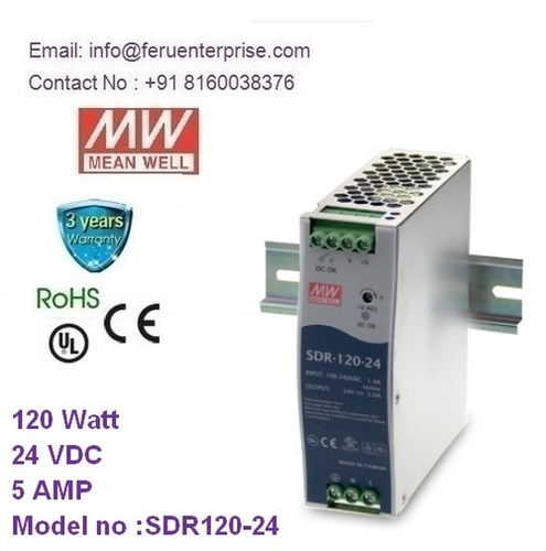 SDR-120-24 MEANWELL SMPS Power Supply