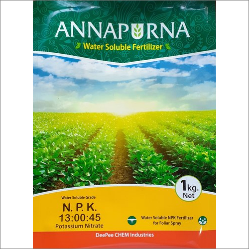 Npk 13-00-45 Potassium Nitrate Fertilizer Application: Agriculture