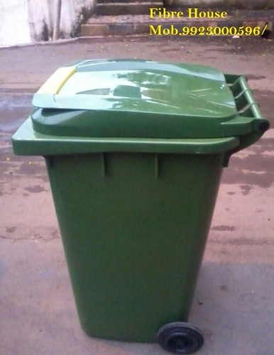 D14 PLASTIC WHILE  DUSTBIN 240 LTR