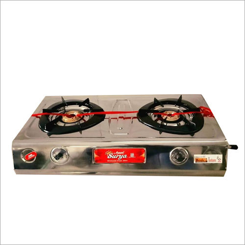 2 Burner Steel Gas Cooktop