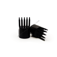 Comb Applicator Cap - 19mm Diameter, Plastic Material, Available In Black, White, And Green