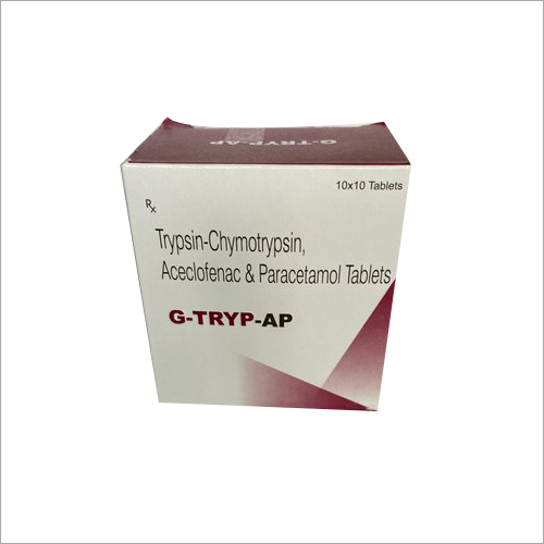 Trypsin Chymotrypsin Aceclofenac Paracetamol Tablets