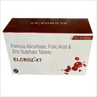 Ferrous Ascorbate Folic Acid Zinc Sulphate Tablets
