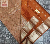 pure kanjivaram soft silk saree with different colour