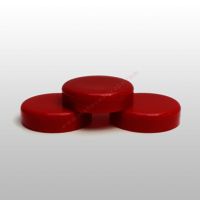 Dome Plain Plastic Cap 53mm - Pp Material, Diameter 53mm, Available In Red, Yellow, Green | Ideal For Jars, Screw Cap Design, Versatile Use