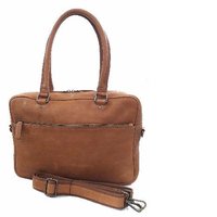 LEATHER COGNAC SATCHEL NT 1005