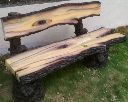B7 FRP WOOD TYPE BENCH ALL FRP
