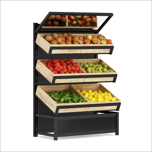 3 Layer Vegetables And Fruit Display Rack Usage: Supermarket