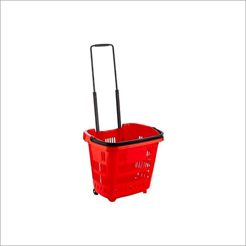 Supermarket Plastic Shopping Trolley Cart