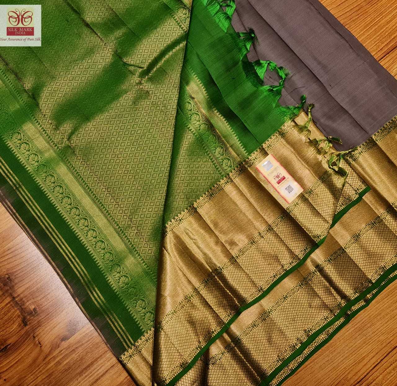 pure kanchipuram fancy silk saree