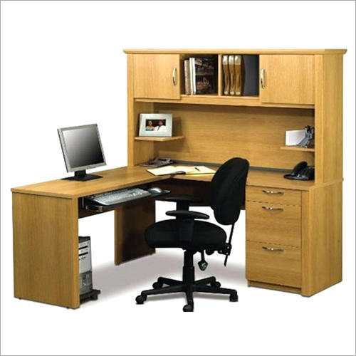 Light Brown Wooden Office Table