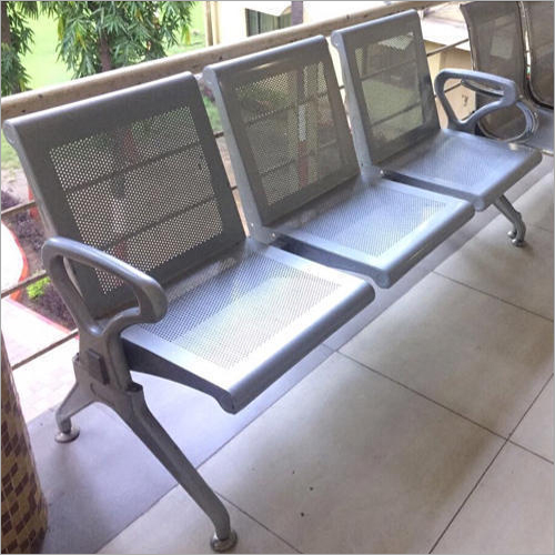 Three Seater Stainless Steel  Chair