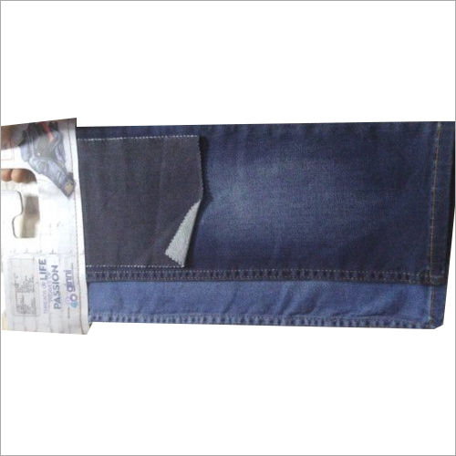 Cotton Poly Shirting Blue Denim Fabric