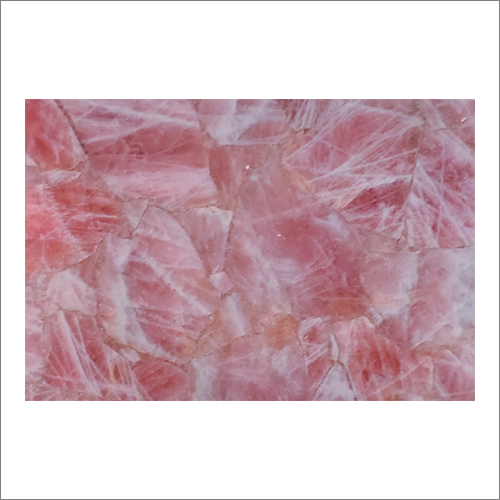 Rose Quartz Lit Granite Slabs