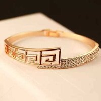 Square Charm Real Diamond Bracelet