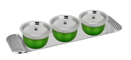 Durkin BOWL 3 PCS STEEL TRAY