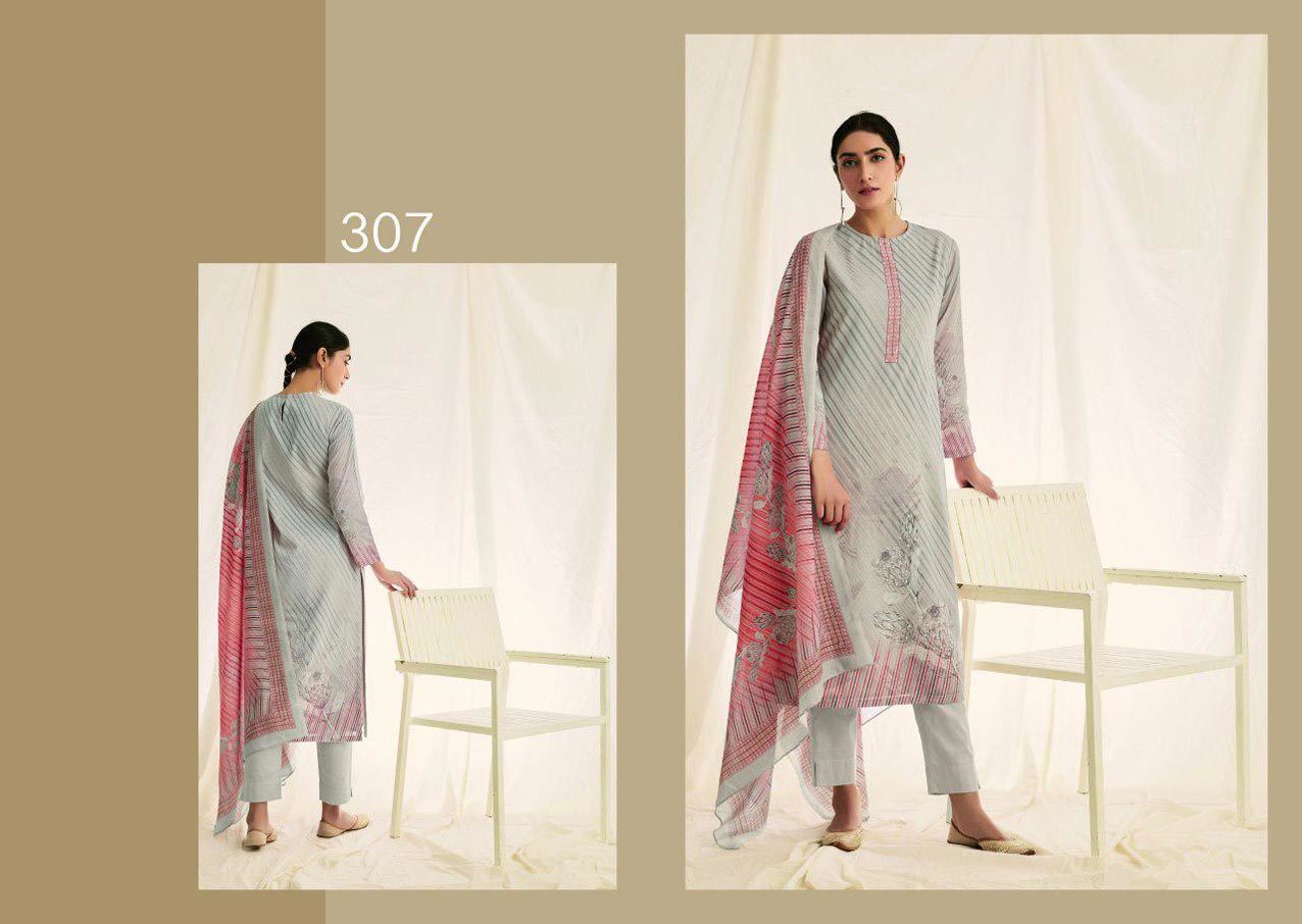 Azara Vol  39 Zam Naznin Dress Materials Set
