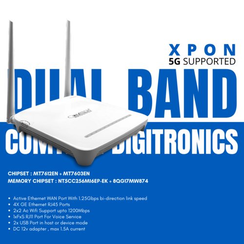 XPON Dual Band ONT I CPE4600 I 5G Supported