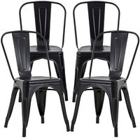POwder coated metal chairs