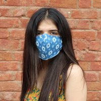 Herbal Dyed Printed Organic Cotton Face Masks