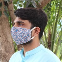 Herbal Dyed Printed Organic Cotton Face Masks